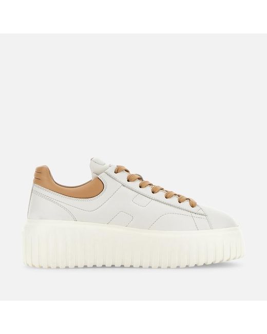 Hogan White Sneakers H-Stripes, ,Off