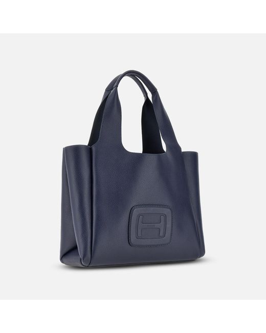 Hogan Blue H-bag Shopping Bag Medium