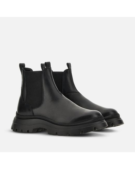 Hogan Black Boots And Chelsea, for men