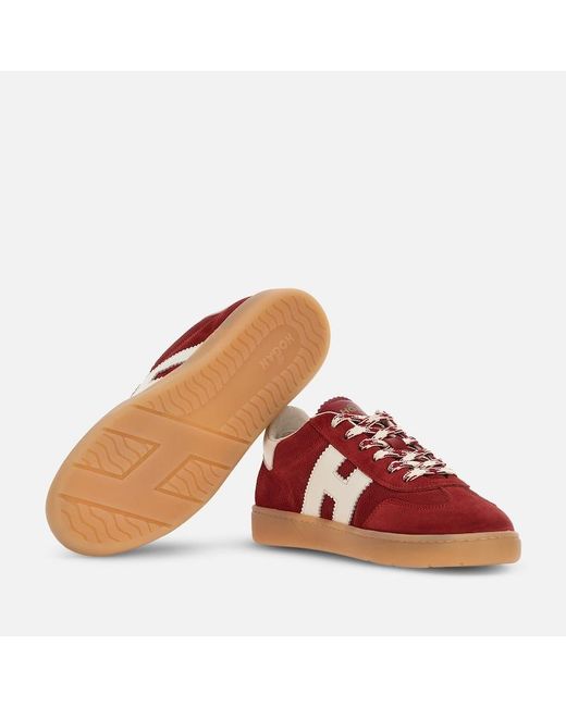 Hogan Red Flat Sneakers,
