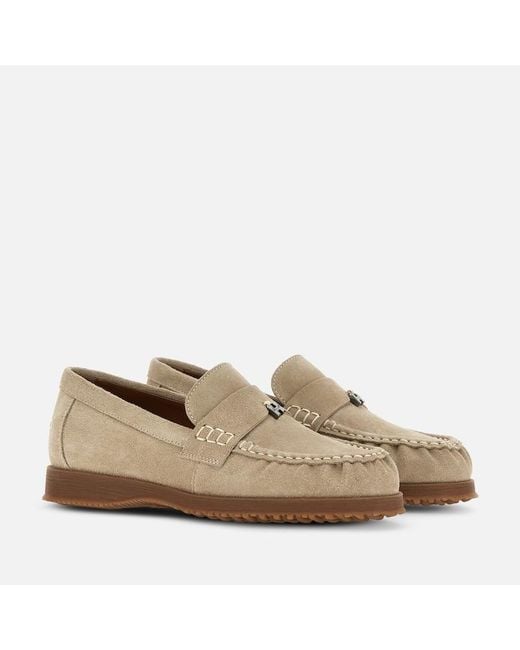 Hogan Natural Loafers,