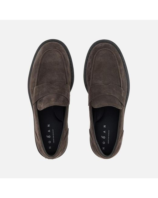 Hogan Brown Lace-Ups And Moccasins, for men