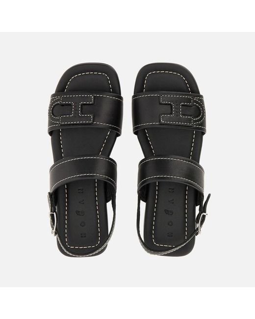 Hogan Black Sandals,