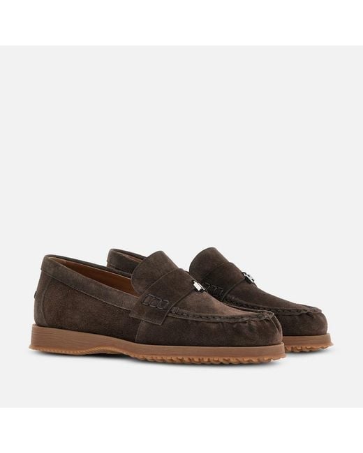 Hogan Brown Loafers,