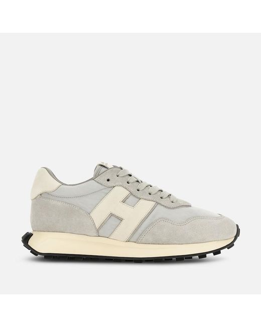 Hogan White Sporty Sneakers, for men