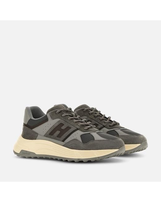 Hogan Brown Sporty Sneakers, for men