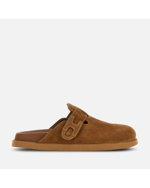 Hogan Brown Mules H716