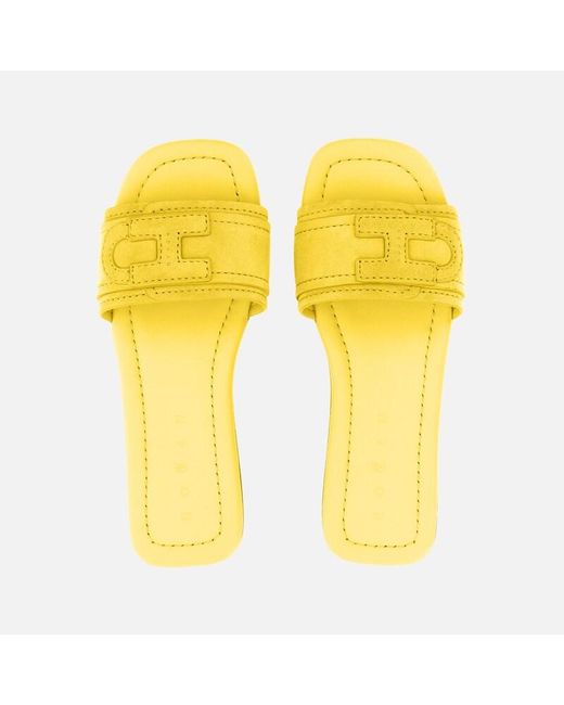Hogan Yellow Sandals,