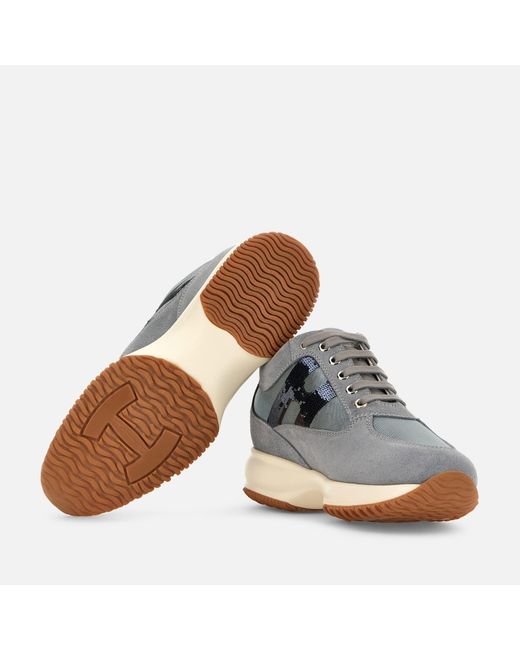 Hogan Gray Sneakers Interactive