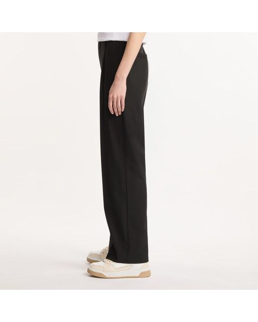 Hogan Black Wool Blend Pants