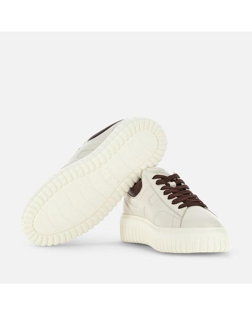 Hogan White Sneakers H-Stripes, ,Off for men