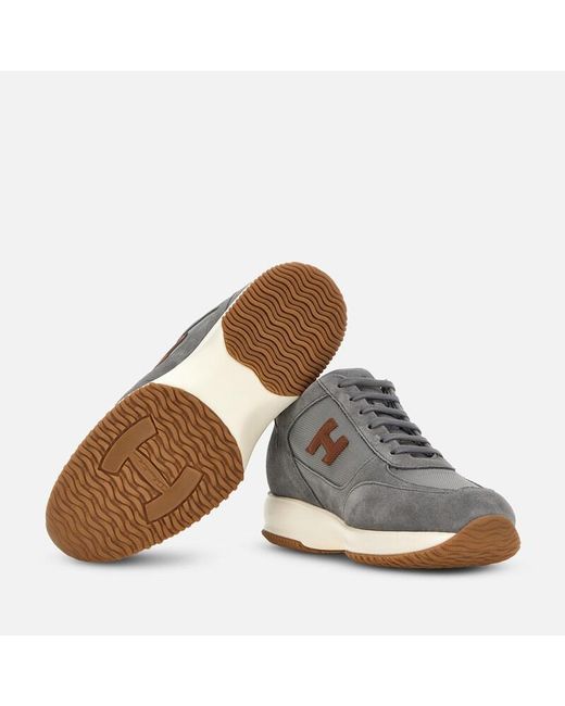 Hogan Gray Chunky Sneakers, for men