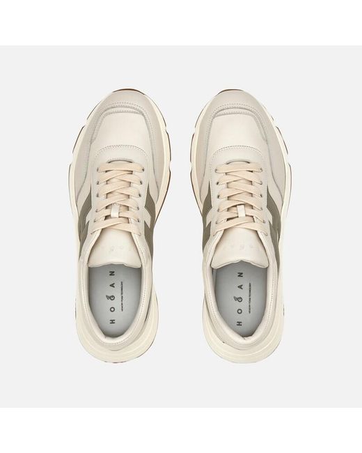 Hogan White Sporty Sneakers, ,Off for men