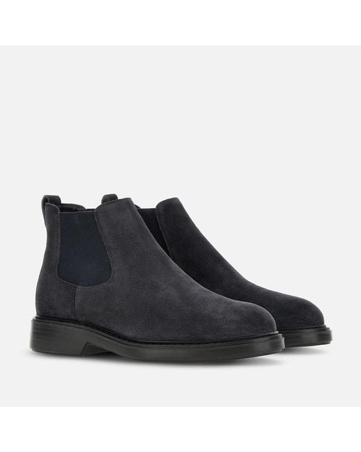 Hogan Blue Boots And Chelsea, for men