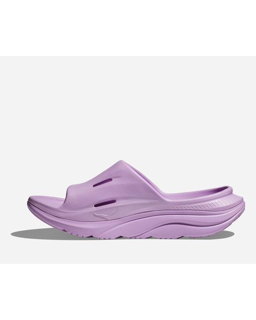 Ora Recovery Slide 3 Chaussures En Taille Hoka One One en coloris Purple