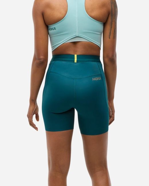 Hoka One One Blue Novafly 6'' Knit Shorts