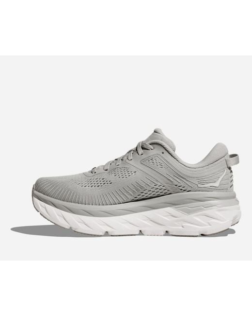 Hoka One One Gray Bondi 7 Lifestyle Shoes