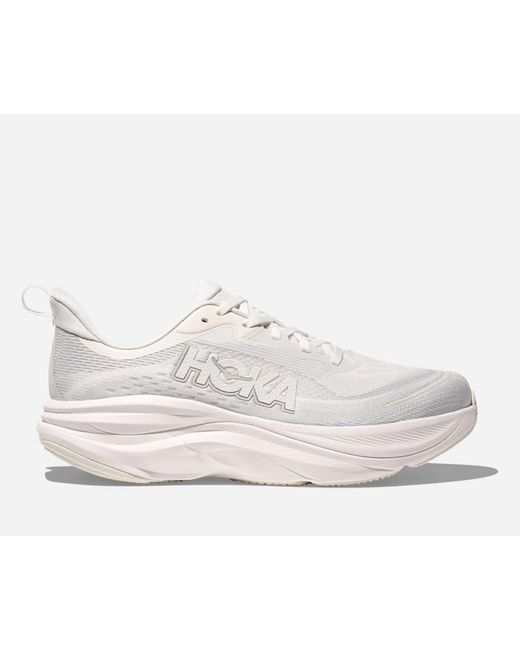 Hoka One One White Skyflow Road Running Shoes for men