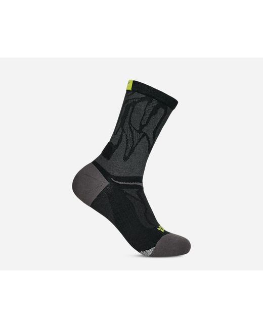 Hoka One One Black Clifton Crew Run Sock