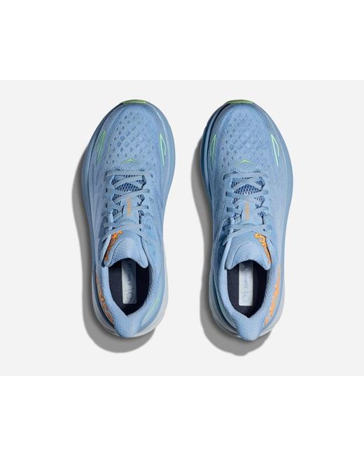 Hoka One One Blue Clifton 9 Schuhe für Herren in Dusk/Illusion Größe 40 2/3 Weit | Straße
