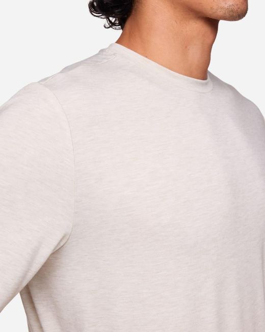 Hoka One One White Essential Ls T-shirt for men