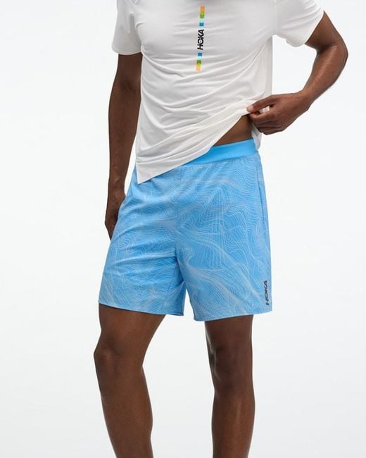Hoka One One Blue Glide Shorts 7'' 2in1 for men