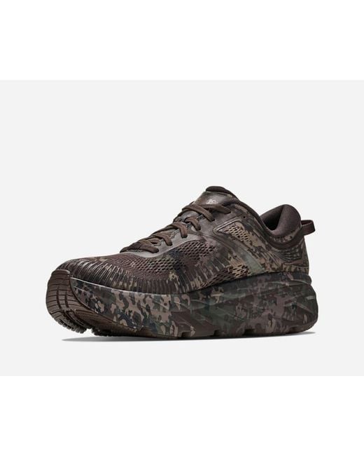 Hoka One One Brown Bondi 7 Beams Shoes