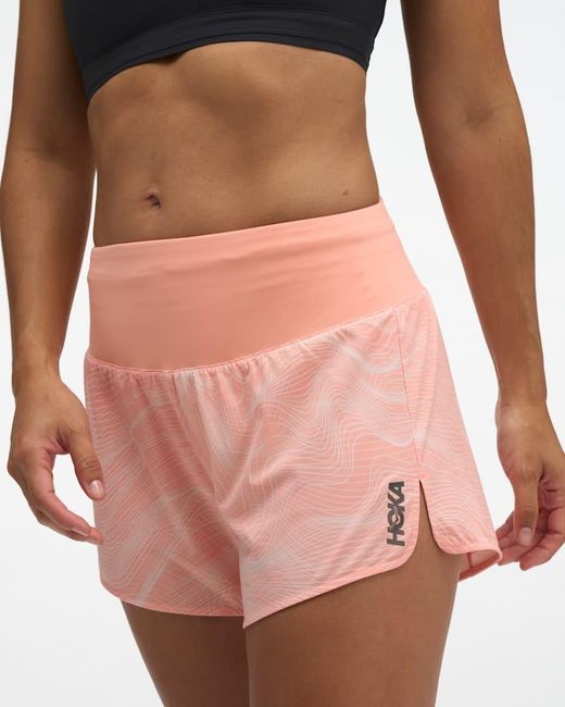 Hoka One One Pink Glide Shorts Mr 3.5'' Brief