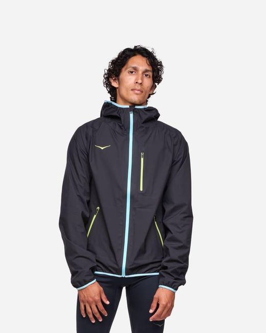 Hoka One One Blue Tecsky Waterproof Jacket for men