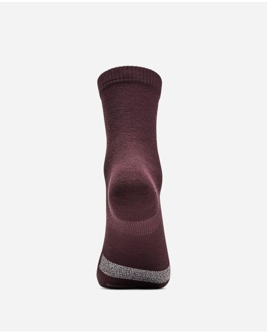 Hoka One One Purple Merino Trail Crew Run Sock