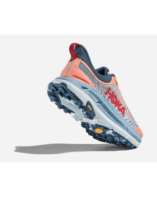 Mafate Speed 4 Chaussures pour Femme en Papaya/Real Teal Taille 38 | Trail Hoka One One en coloris Blue