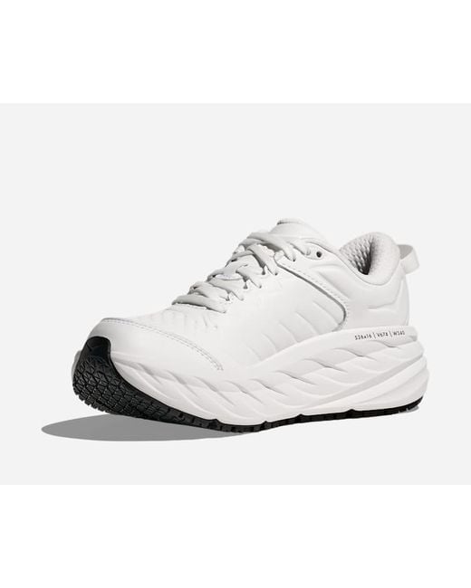 Hoka One One White Bondi Sr Road Running Shoes