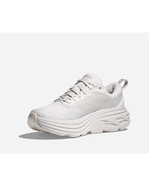 Hoka One One White Stealth/tech Bondi 8 Caged Lifestyle Shoes