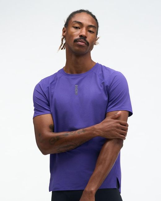 Hoka One One Purple Everyrun Short Sleeve Top for men