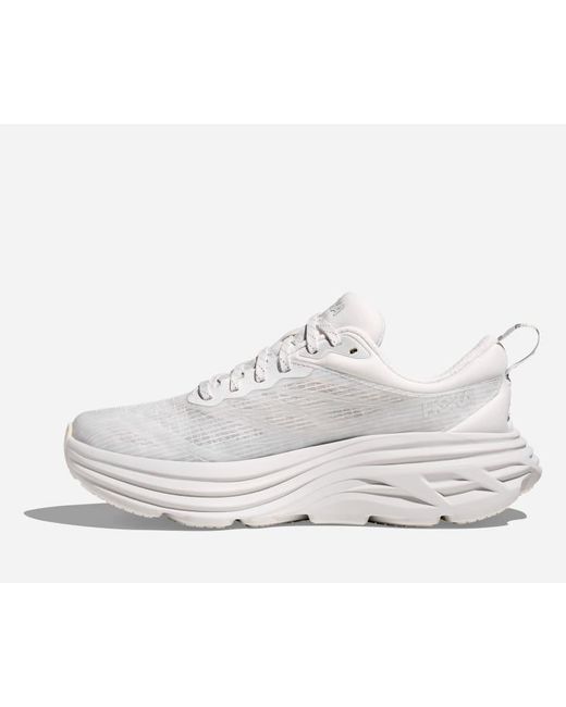 Hoka One One White Stealth/tech Bondi 8 Caged Lifestyle Shoes