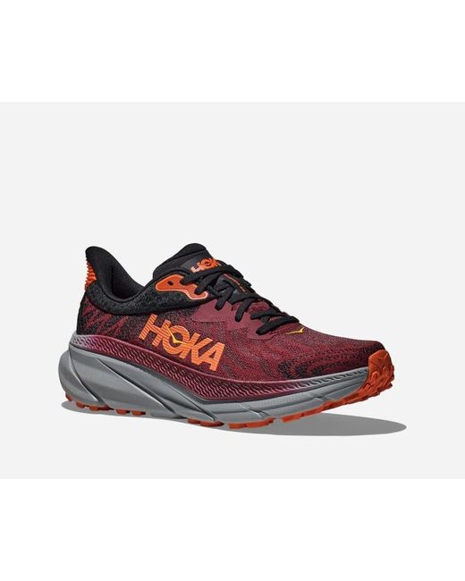 Hoka One One Red Challenger 7 Road Running Shoes for men