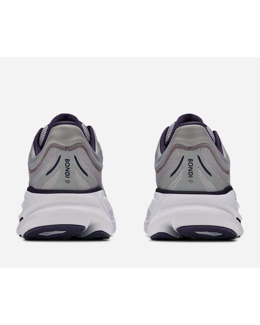 Hoka One One Gray Bondi 9 Road Running Shoes for men