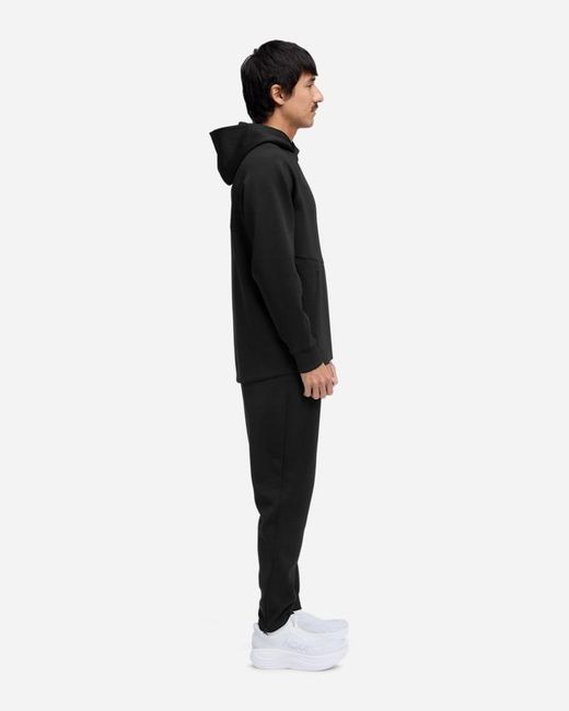 Hoka One One Black Essential Recovery Hoodie for men