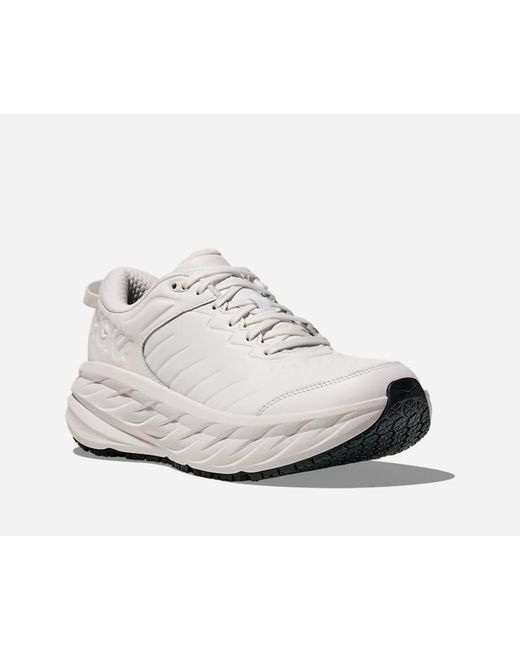 Hoka One One White Bondi Sr Walking Shoes for men