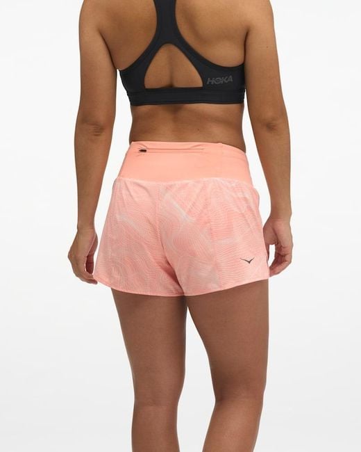 Hoka One One Pink Glide Shorts Mr 3.5'' Brief