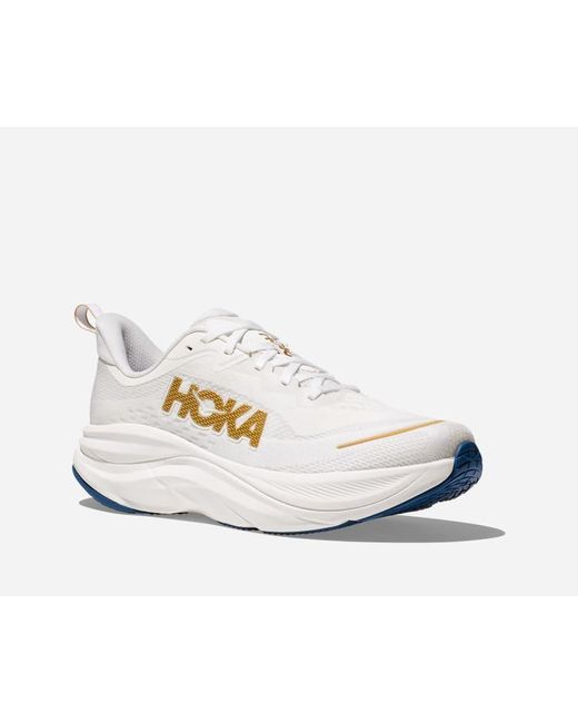 Hoka One One White Skyflow Road Running Shoes for men