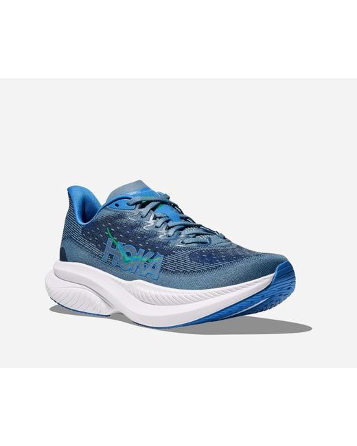 Hoka One One Mach 6 Schuhe für Herren in Downpour/Thunder Cloud Größe 41 1/3 | Straße in Blue für Herren