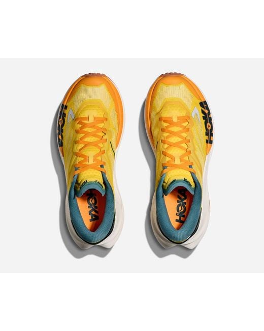 Hoka One One Yellow Mafate X Trail Shoes for men