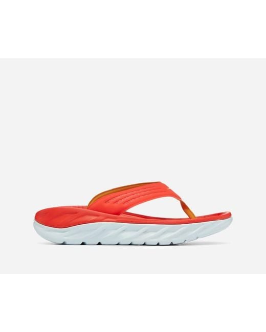 Hoka One One Red Ora Recovery Flip 2 Sandal for men