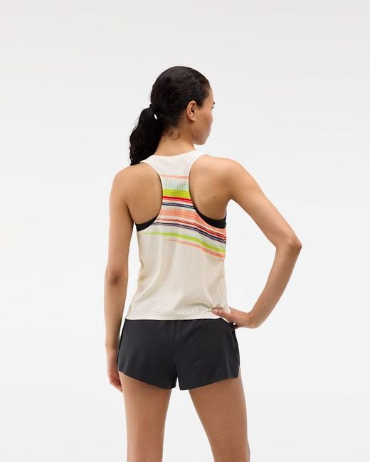 Hoka One One White Race Day Singlet