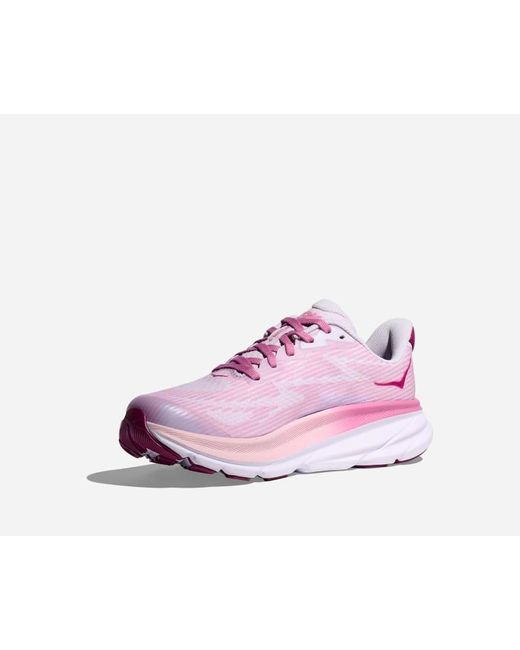 Hoka One One Purple Kid's Clifton 9 Road Running Shoes