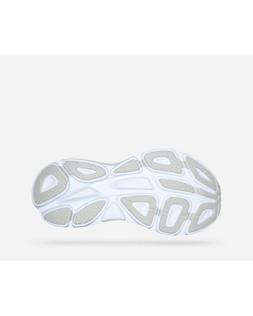 Bondi 8 Chaussures pour Femme en Harbor Mist Taille 38 | Route Hoka One One en coloris White