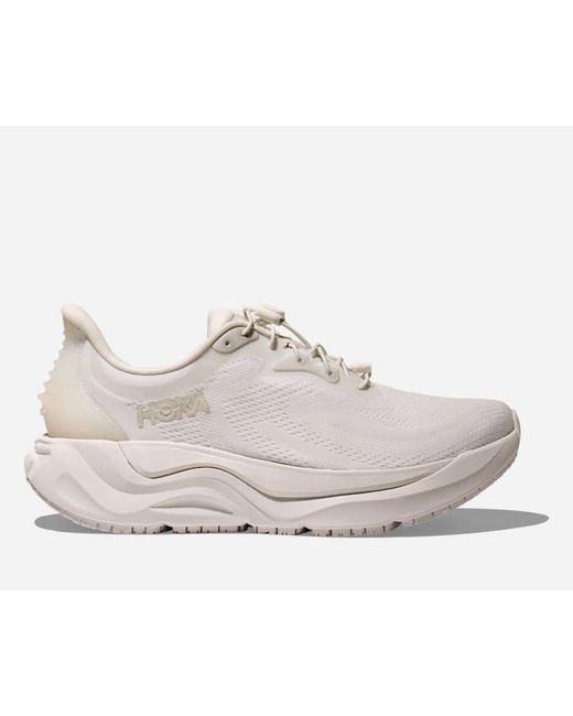 Hoka One One White Arahi Sr Walking Shoes