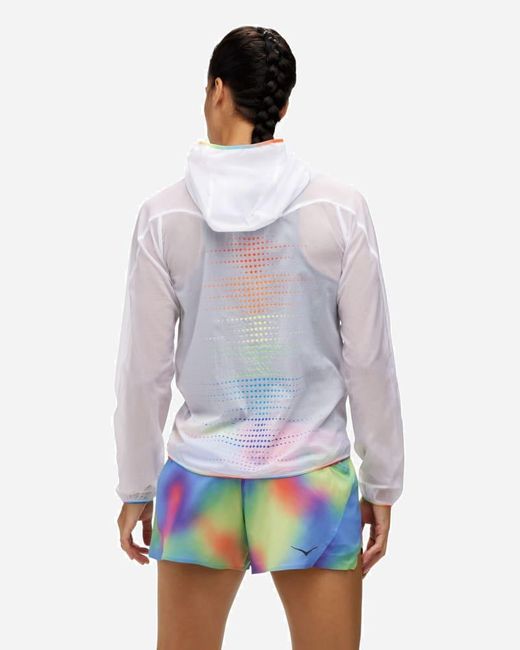 Hoka One One White Skyflow Jacket