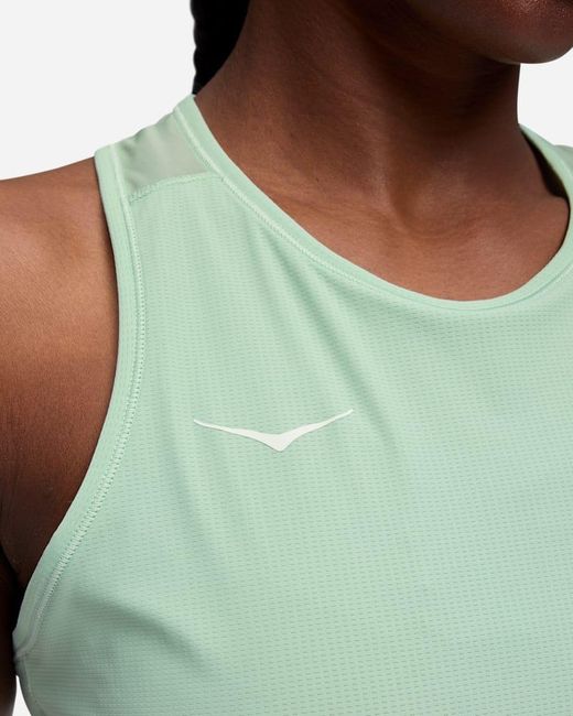Hoka One One Green Airolite Tank Top 2.0